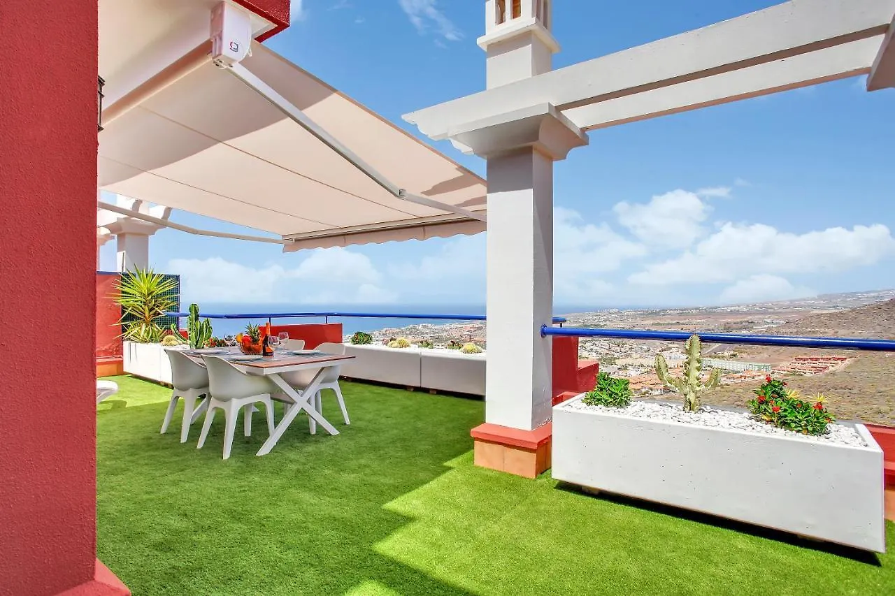 Wonderful View, Huge Terrace Solarium, Private Parking Apartment Costa Adeje